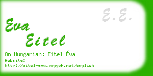 eva eitel business card